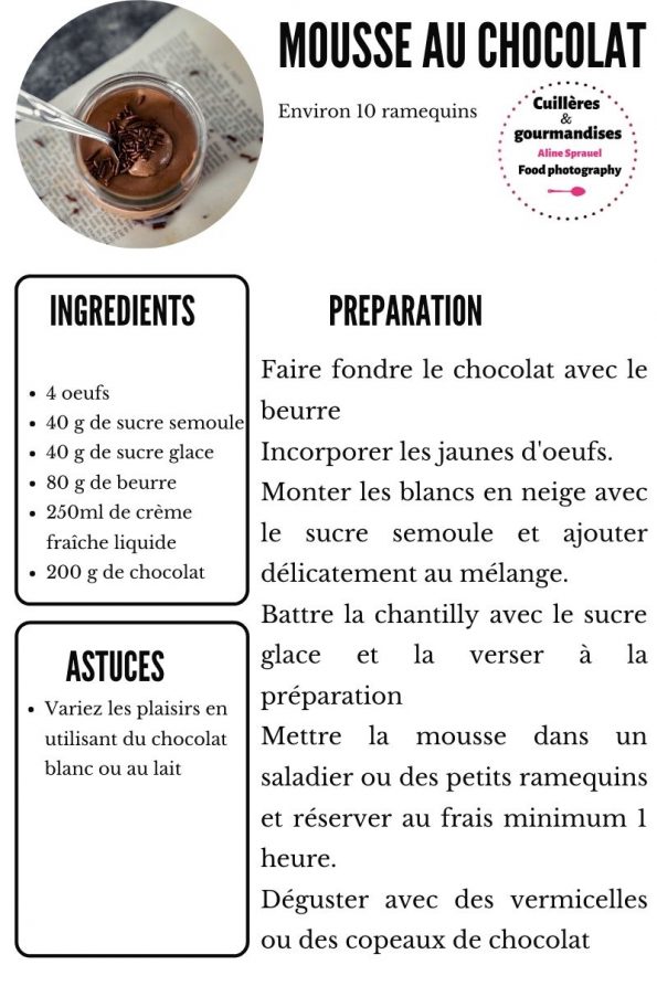 Mousse au chocolat recette