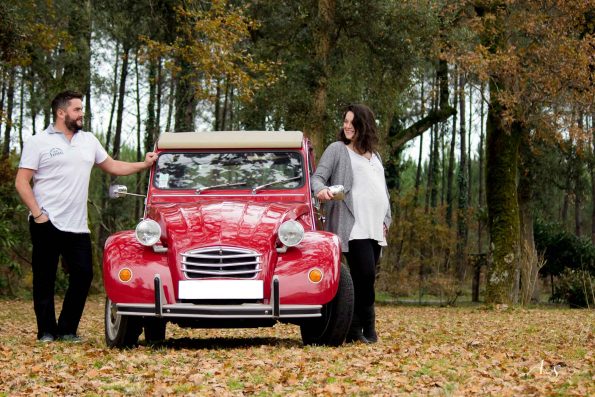shooting couple foret voiture