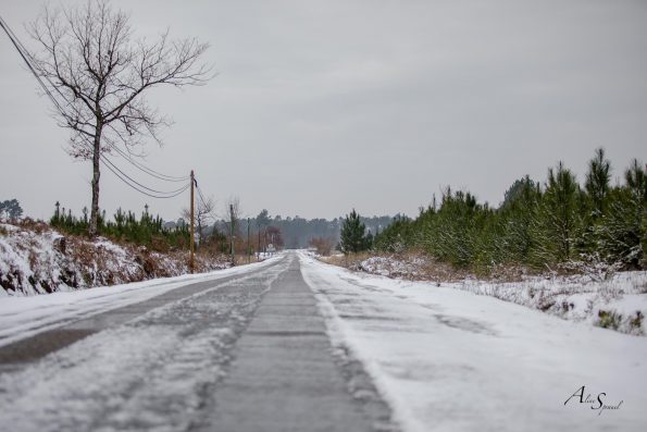 route sous la neige