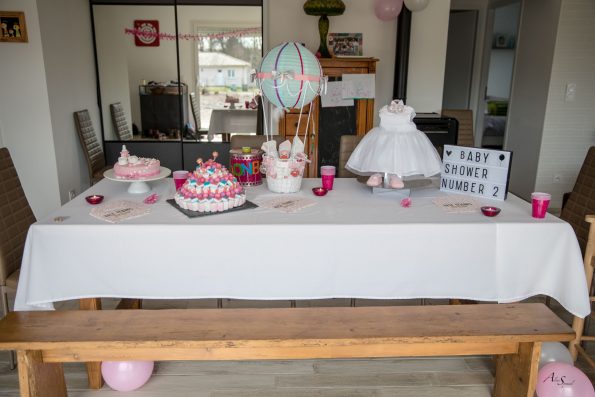 table baby shower