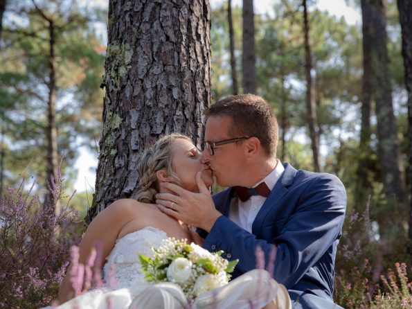 mariés dans les pins