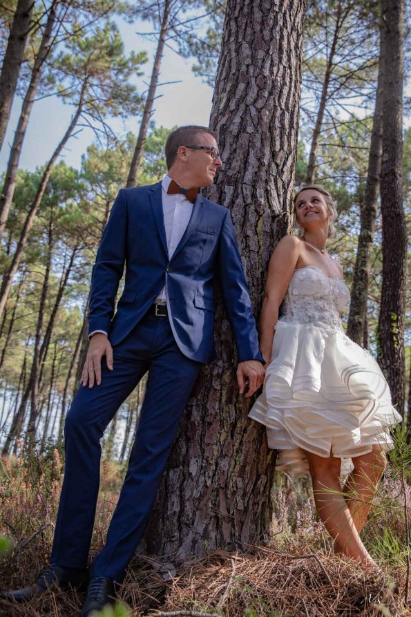 mariage dans les pins
