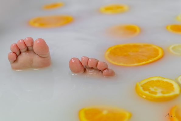pieds bain de lait