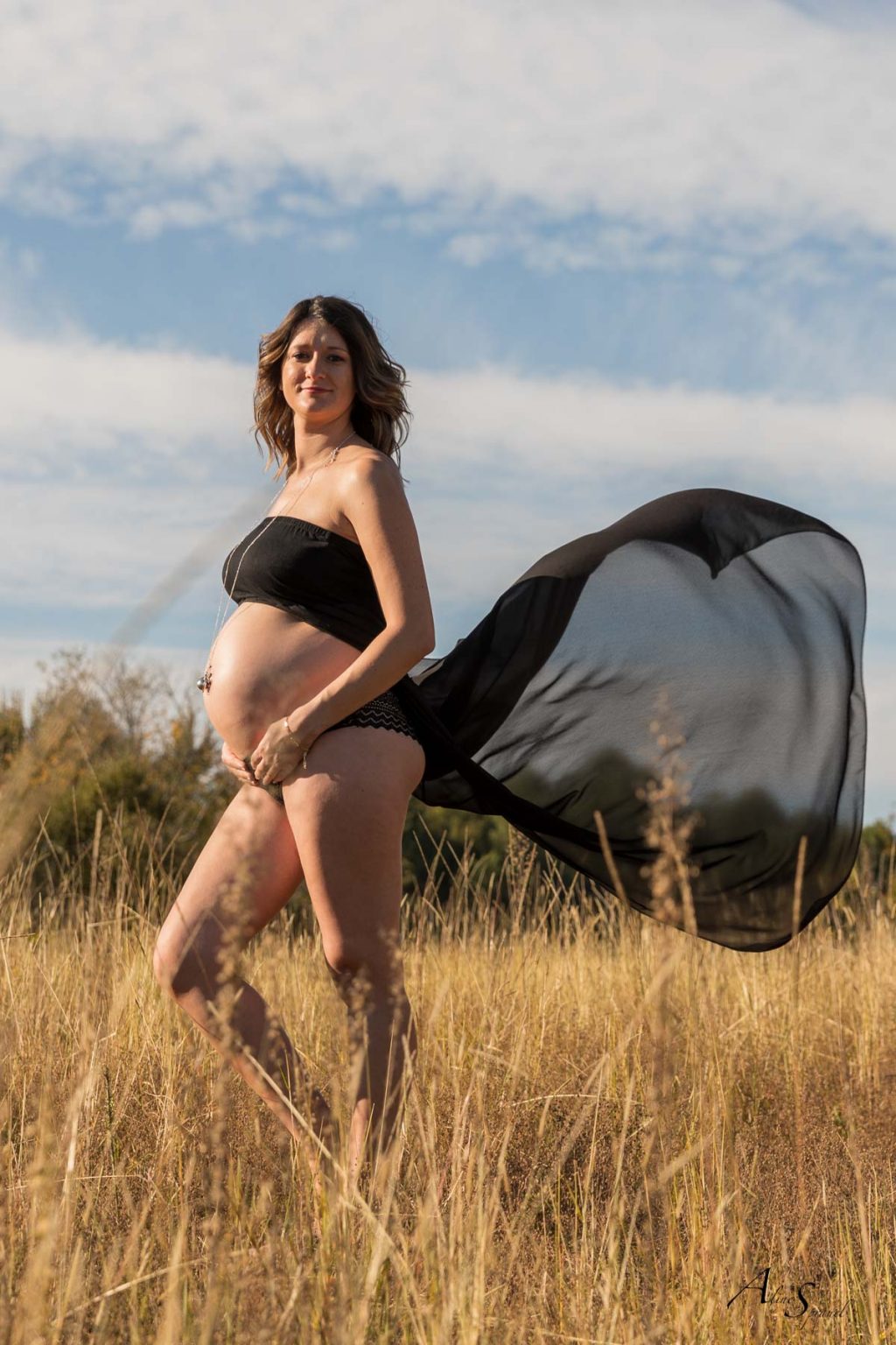 Une grossesse au lac | Photographe grossesse Landes