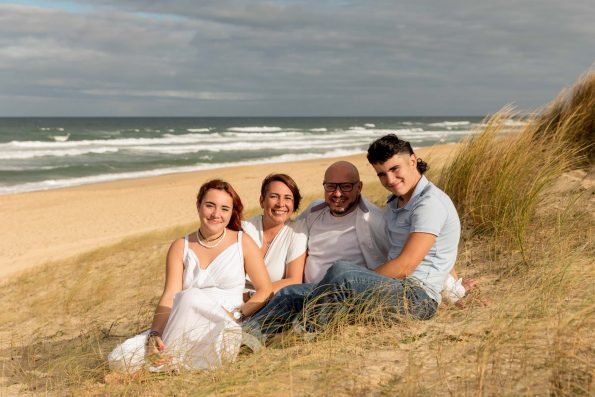 Famille plage-landes