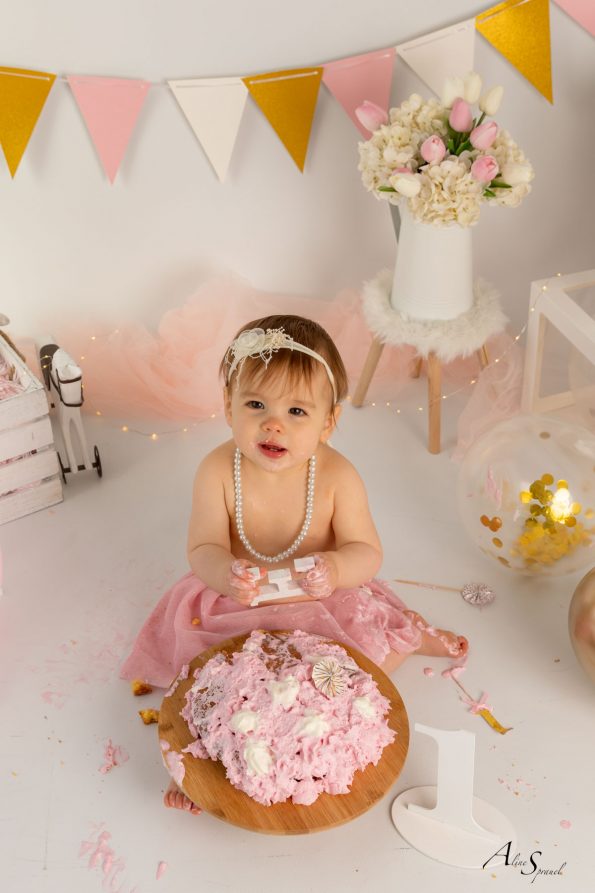 photographe smash cake studio