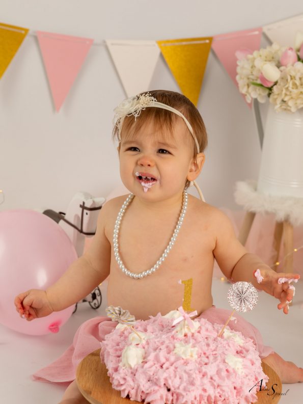 smash cake fille landes