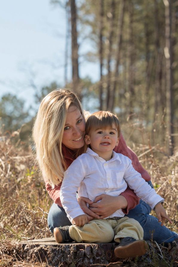 maman-fils-foret
