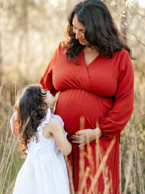 robe grossesse longue rouille photographe landes
