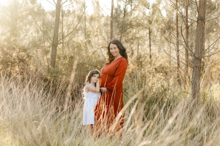 robe grossesse rouille photographe landes