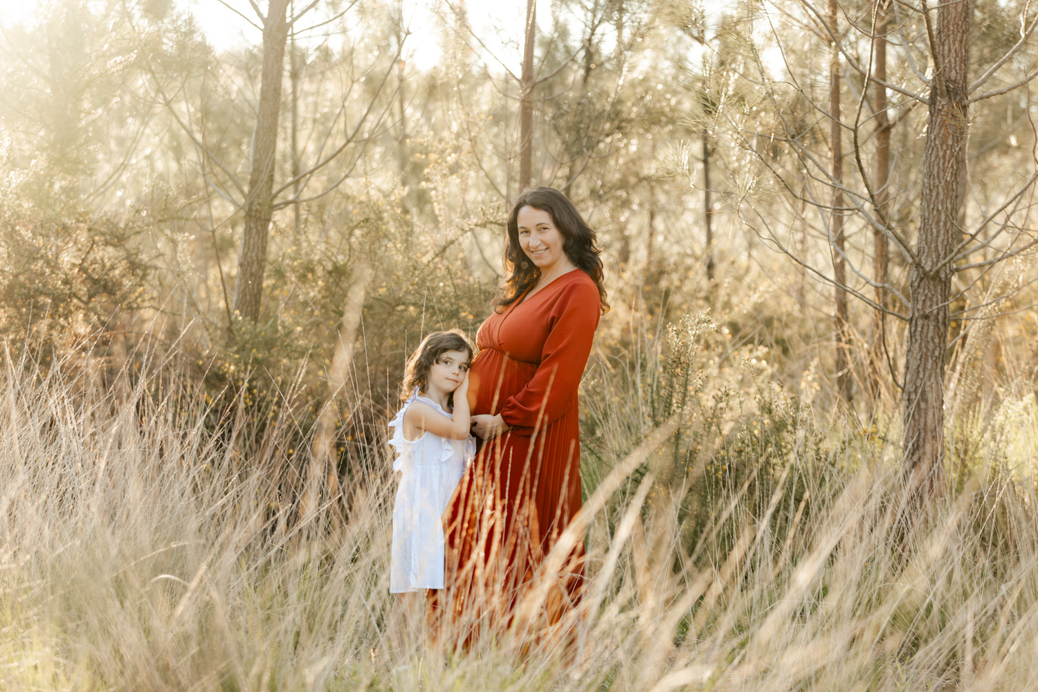 robe grossesse rouille photographe landes