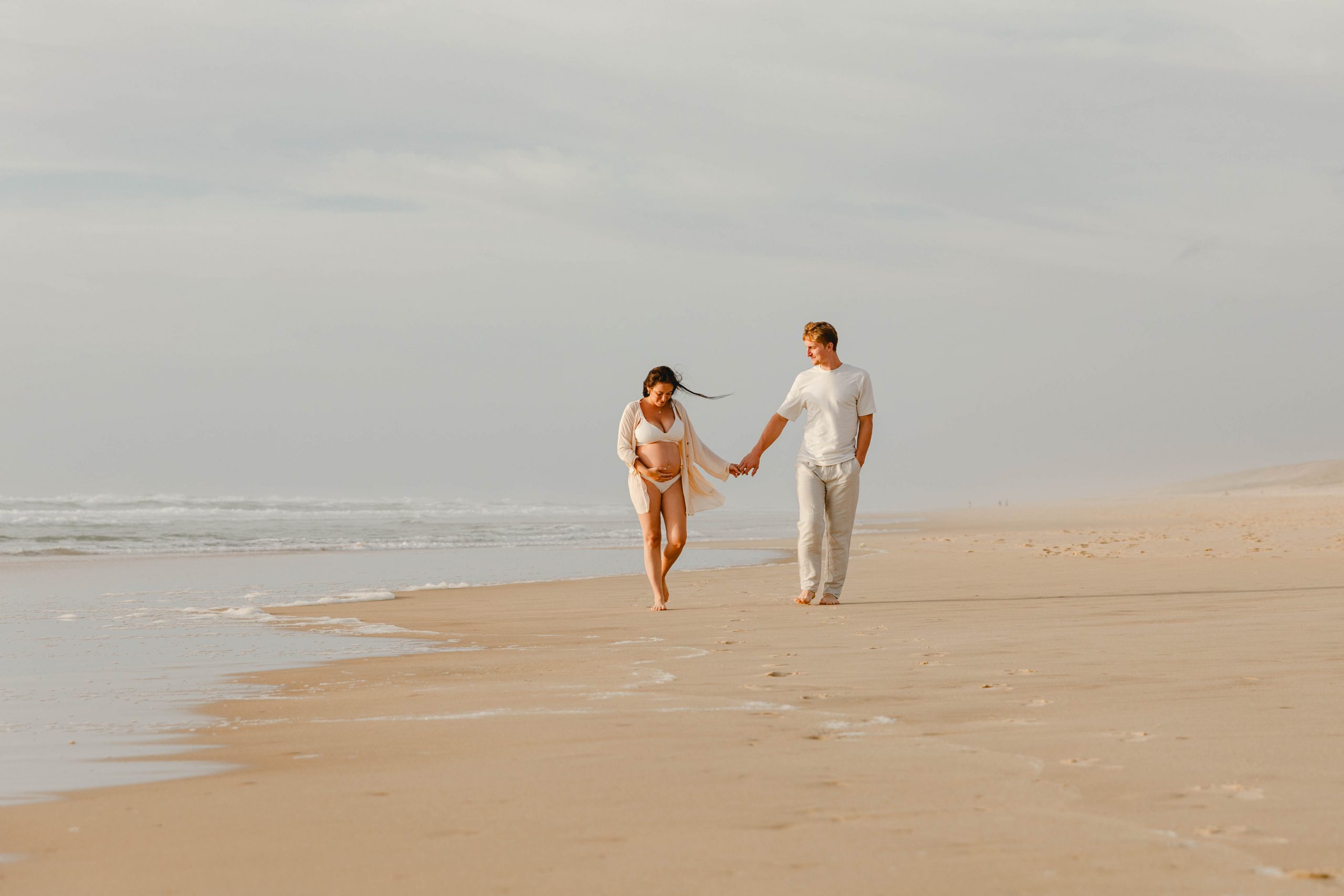 photographe grossesse plage landes